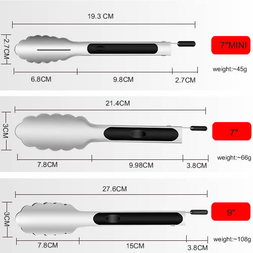 FT006-2 FT006 Stainless Steel Food Tongs - Image 6