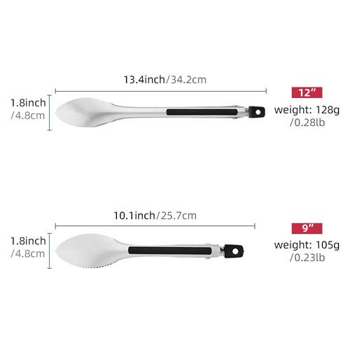 FT801-1 FT801 Stainless Steel Food Tongs - Image 4